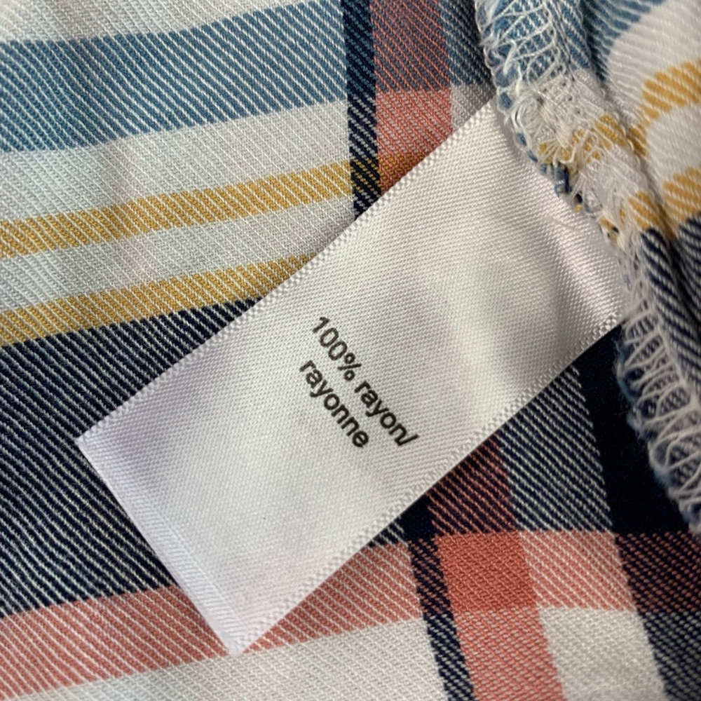 3/$30 Maurice’s Women’s Plaid Open Front Kimono Cardigan Size 0 - Picture 8 of 12